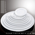 popular round white porcelain tray